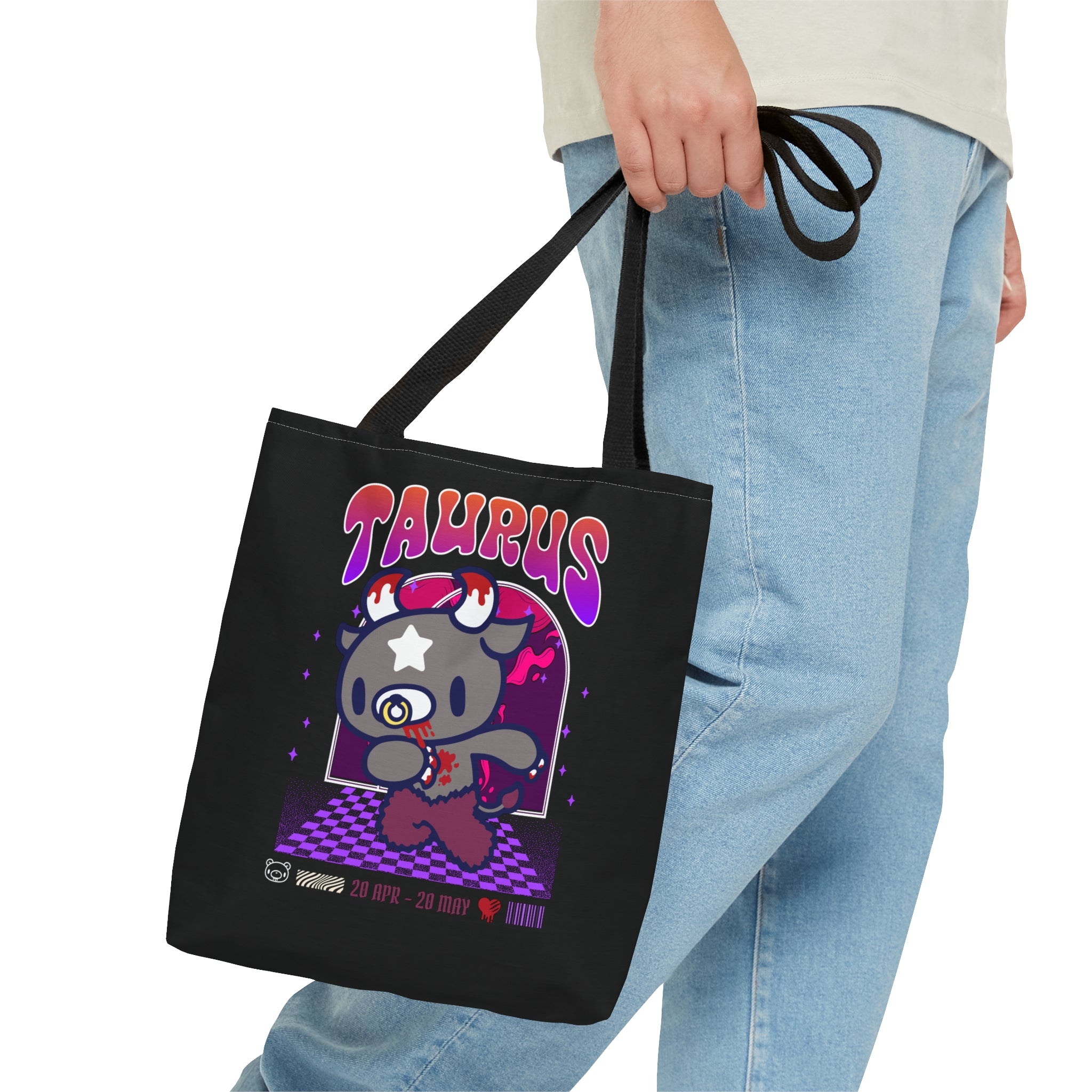 Gloomy Taurus  Zodiac Tote Bag